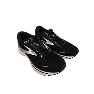 Brooks Ghost 15 Running Sneaker Shoes Women's Size 7.5 D Black White 1203801D012